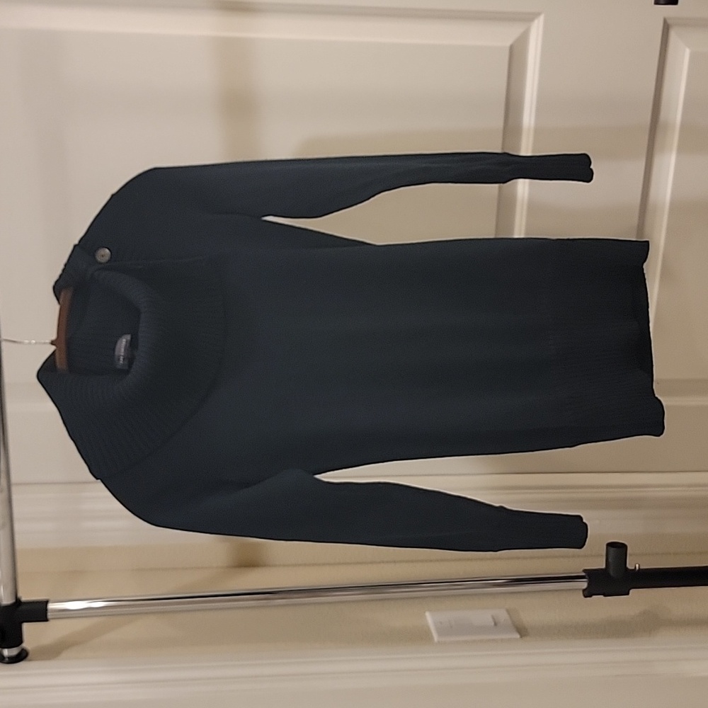 The Limited Black Long Cowlneck Sweater
